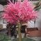 Height 3 m and width 2 m of pink artificial peach blossom tree