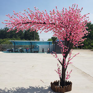 7 méteres virágfa rendezvénydekorációhoz mesterséges barackvirág fa