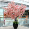 Realistic Artificial Blossom Tree Potted Silk Flowers Wedding Pink