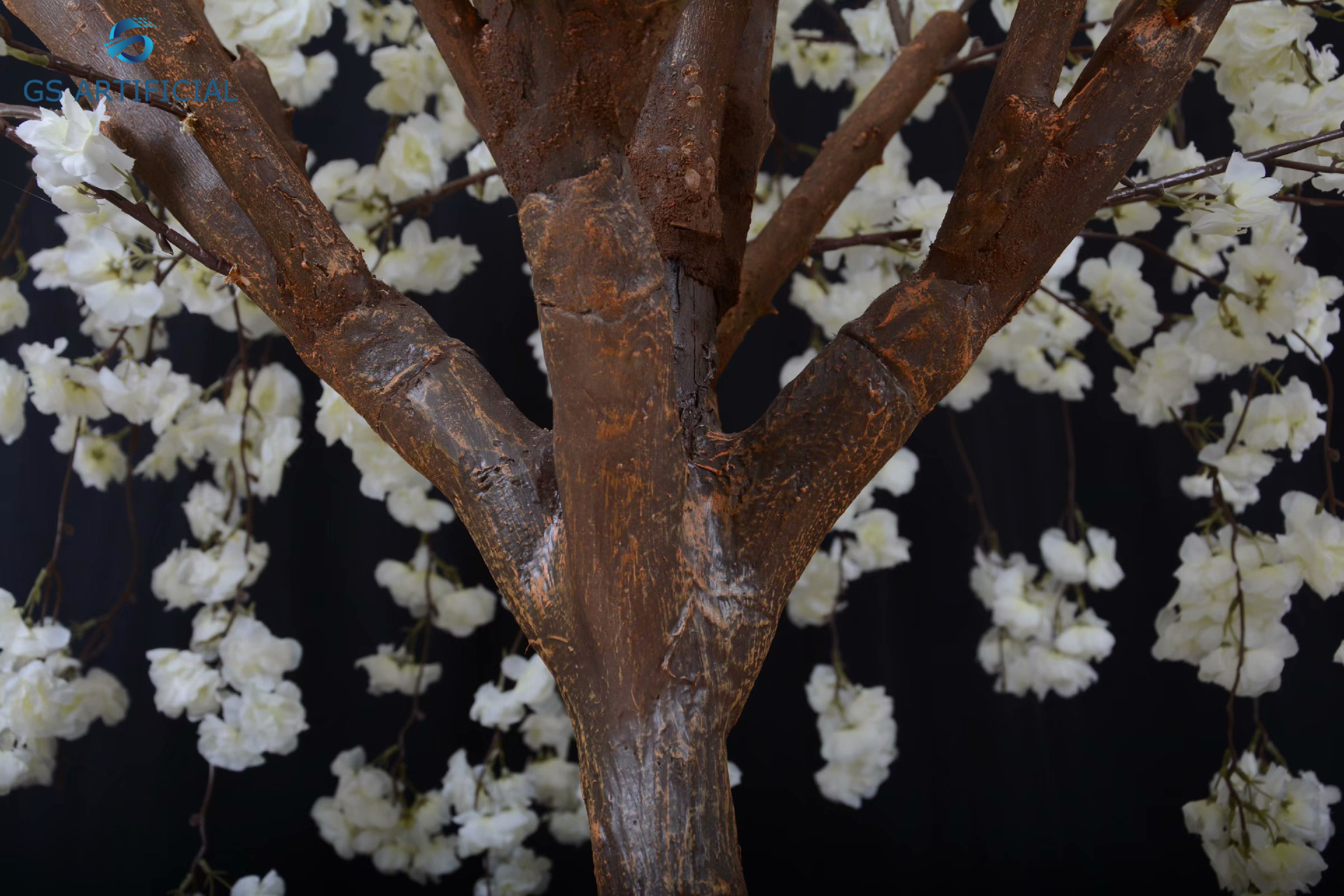 Artificial White Cherry Blossom Tree Table Centerpiece