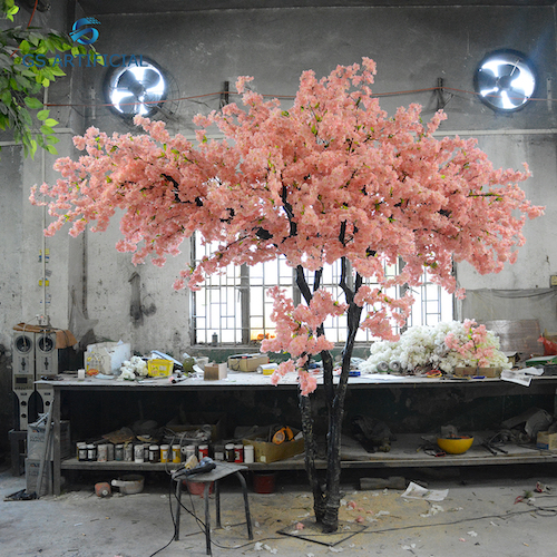 Zopangira Cherry Blossom Tree Mall Ukwati Wokonzekera Nthambi Zabodza Cherry Blossom