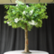 Artificial Green Leaves Ficus Tree with Cherry Blossom Plastic Trunk Ficus Tree Centerpieces Decoration