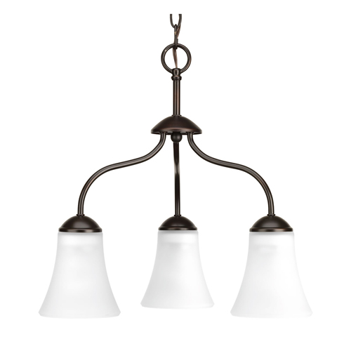 Classic Collection - 3 Light Chandelier With Etche