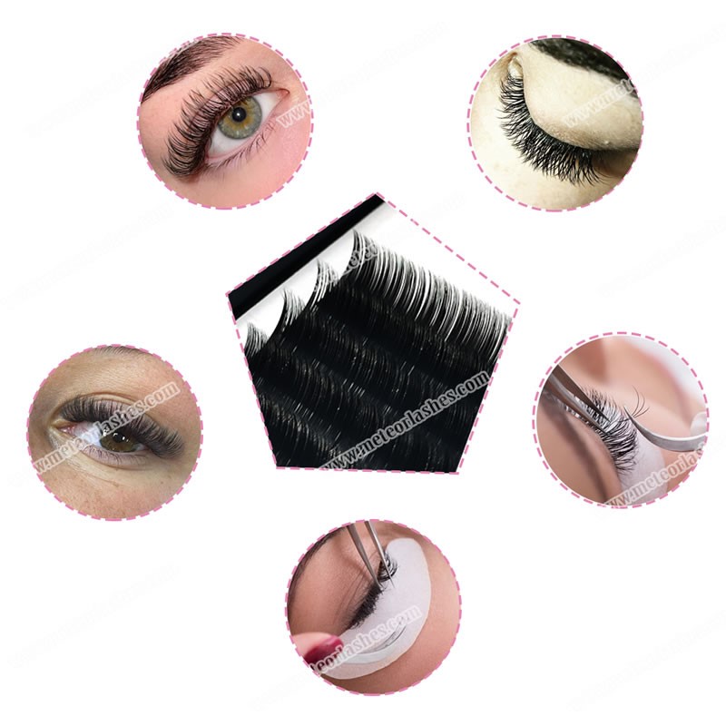 Solaraicheadairean Sìona Clasaigeach Hybrid Volume Lashes