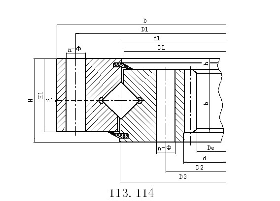 Internal Gear slewing bearing