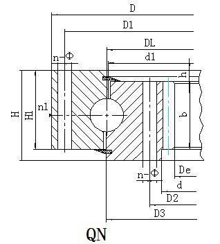 Внутрішній поворотний підшипник шестерні серії Q