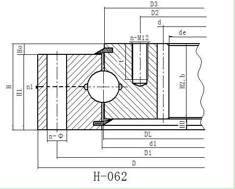 Internal Gear slewing bearing Series Thin