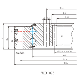 Internal Gear slewing bearing Series 07