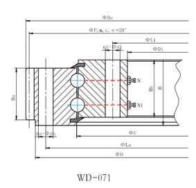 External Gear slewing bearing Series 07