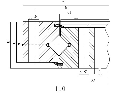 Non Gear Slewing Bearing