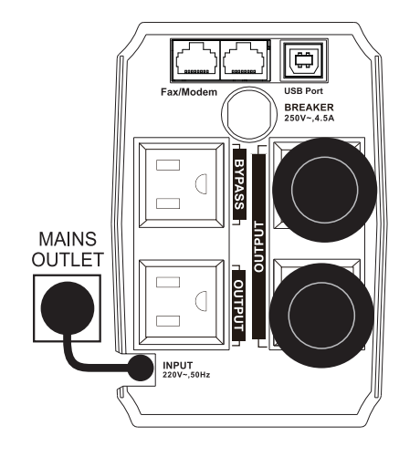 LCD barneko bateria seriea 0,5-3KVA