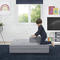 Children Play Couch Modular Sofa With 2 Ottomans For Baby Play Foam Kids Couch