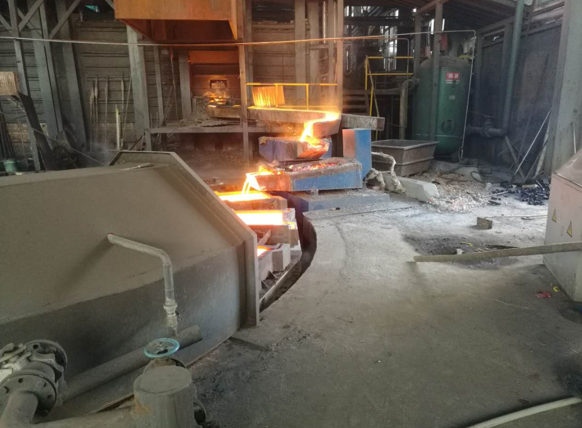 300kg copper anode disc casting machine