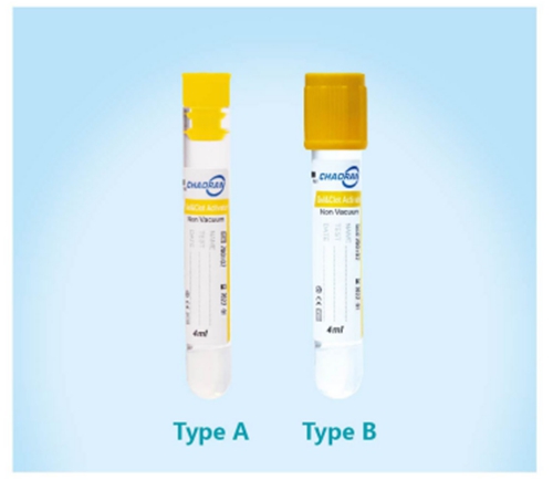 Non Vacuum Blood Collection Tube Plastic