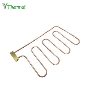 Copper Heat Pipe Cold Plate Curved Bending Heat Pipes With Connector