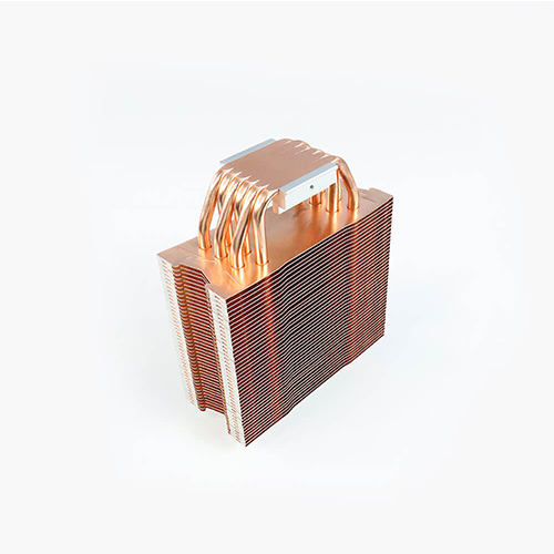 Disipador de calor de CPU de aletas combinadas de cobre y aluminio de nueva tecnología para computadoraDisipador de calor de CPU de aletas combinadas de cobre y aluminio de nueva tecnología para computadora