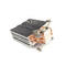 New platform installation Clip zipper fin CPU heat sink with 4 heat pipes for computer