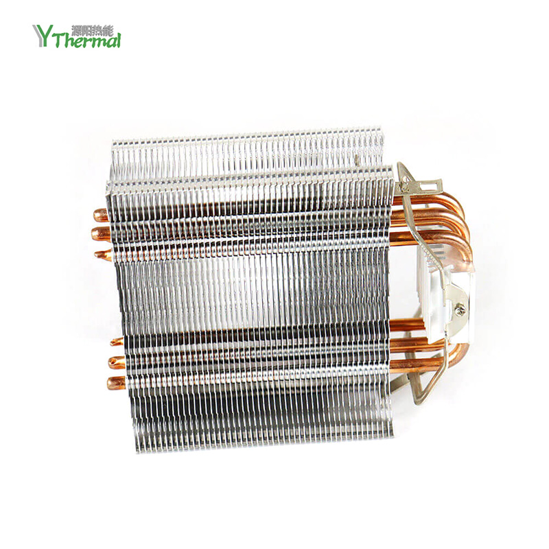 Termoelektrični hladilni radiator s toplotno cevjo Aluminijasti CPU bakreni radiator