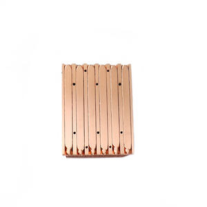 ເຊີບເວີທໍ່ຄວາມຮ້ອນທອງແດງ radiator buckle fin copper heat sink