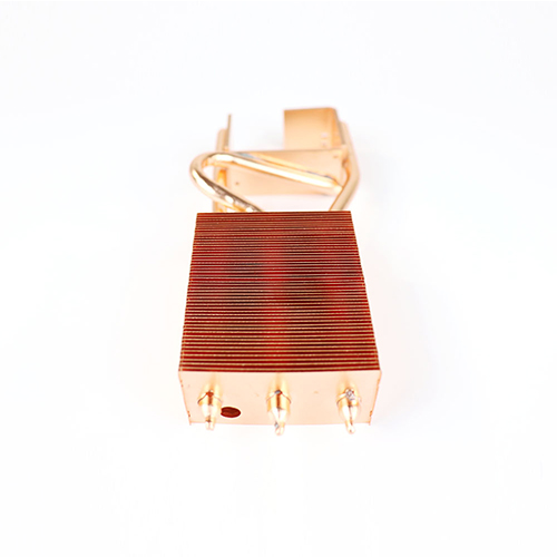ทองแดงซิปครีบโปรเจคเตอร์แสงระบายความร้อนทองแดงท่อความร้อนหม้อน้ำ