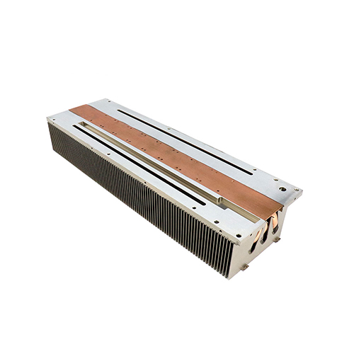 Air condition high power buckle fin heat pipes heat sink for bus