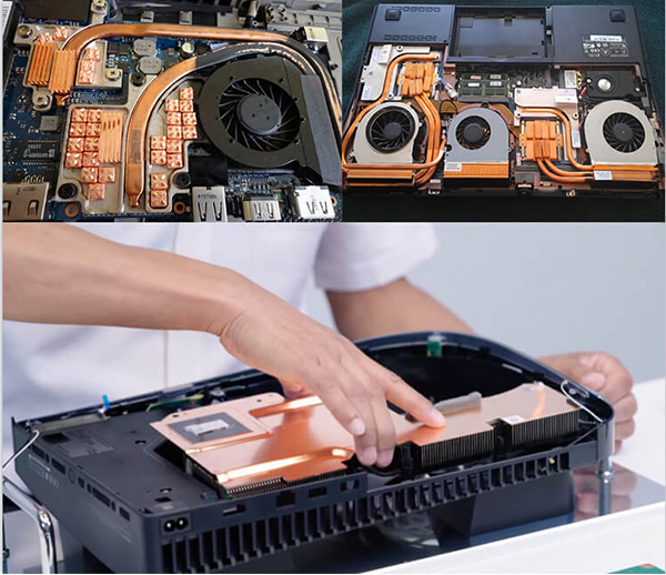  Gran venta de disipador de calor para computadora portátil con ventilador y radiador para computadora portátil con tubo de calor 
