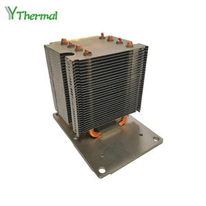 ອາລູມິນຽມ Zipper Fin Heatsink Stacked Fin Heat Radiator CPU Computer Active Heat Sink