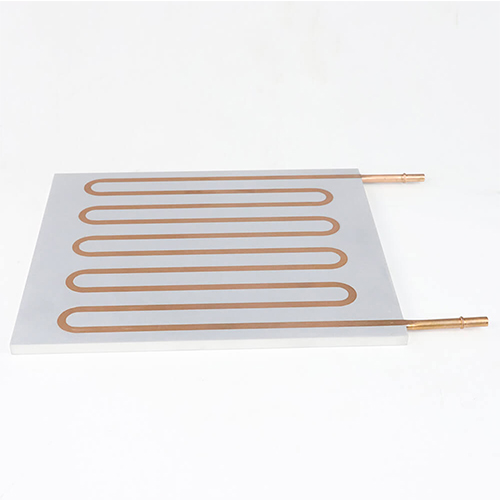 High dense bending copper pipe water cooling plate fast cooling water cold plate