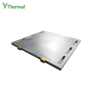 Aliuminio lazerinės įrangos šaltosios plokštės šaldymo plokštė su vandens blokuAliuminio lazerinės įrangos šaltosios plokštės šaldymo plokštė su vandens bloku