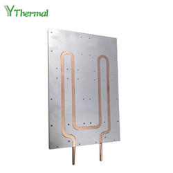 Placa de enfriamiento de equipo láser prensado con tubo de calorPlaca de enfriamiento de equipo láser prensado con tubo de calor