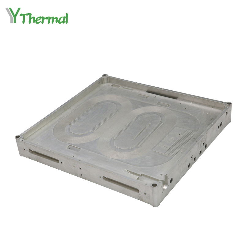 Aluminijeva optična vlakna 800 W dvojna plošča, voda, hladna plošča, frikcijsko varjenje, voda, hladna plošča