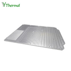 Aluminum Extrusion Plate Heat Sink With 2 Heat Pipes Friction Welding Heat Sink