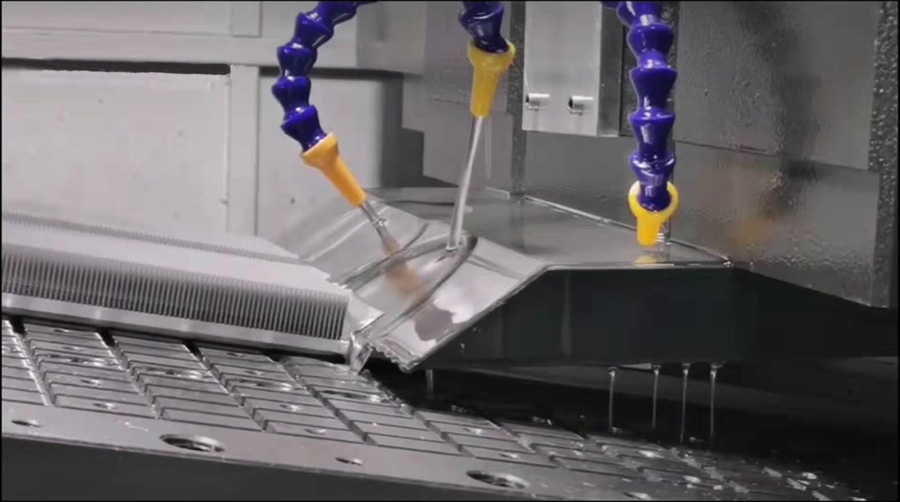  Disipador de calor de aleta biselada de aluminio Disipador de calor de aleta biselada mecanizado por CNC 