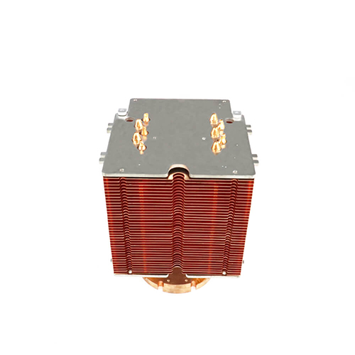 High power pure copper Led light radiator zipper fin heat pipes led heat sink