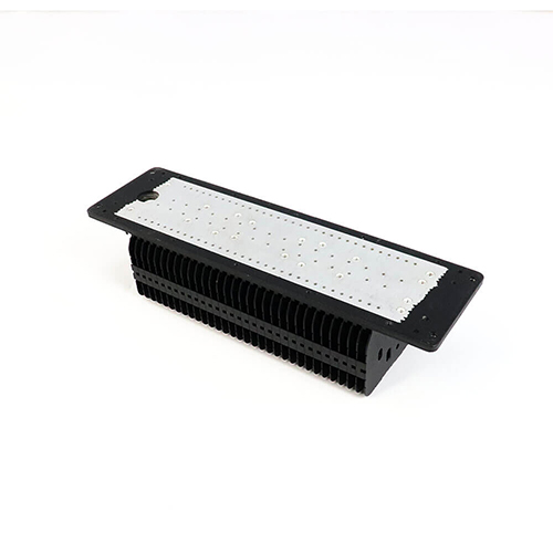 Alumínium profil Led növekvő fényű hűtőborda eloxált fekete LED-es fényradiátor