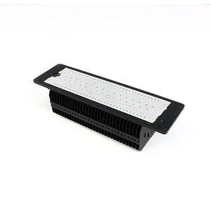 Profil aluminium Led heat sink radiator lampu LED hitam anodized yang tumbuhProfil aluminium Led heat sink radiator lampu LED hitam anodized yang tumbuh