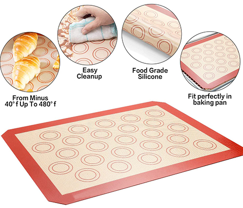  Silicone Pastry Mat 