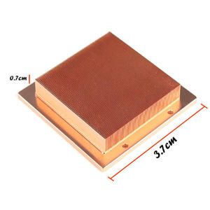 Pequeño disipador de calor de cobre de alta densidad para chipPequeño disipador de calor de cobre de alta densidad para chip