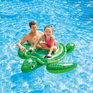 Flutuador de piscina inflável com passeio de tartaruga marinha