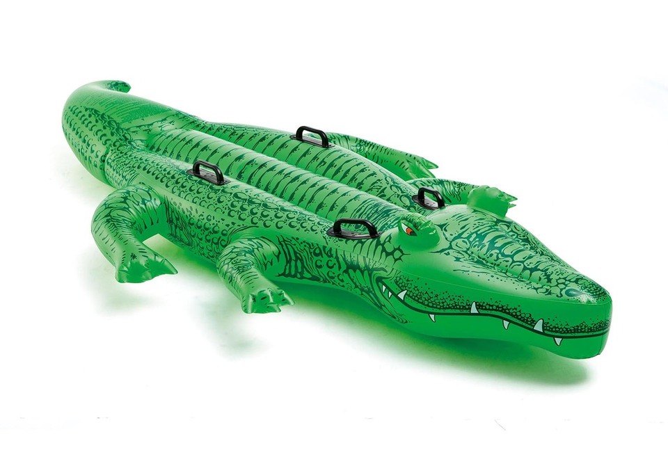 Green Alligator and Lobster Ride-On Inflatable Pool Float