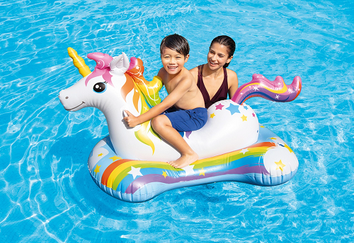 Unicorn Ride-on gummibåt