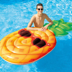 Tapete flutuante inflável de abacaxi para óculos de sol