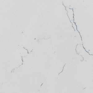 หินควอตซ์ Carrara แผ่นจัมโบ้สีขาวสำหรับโต๊ะเครื่องแป้งห้องน้ำ
