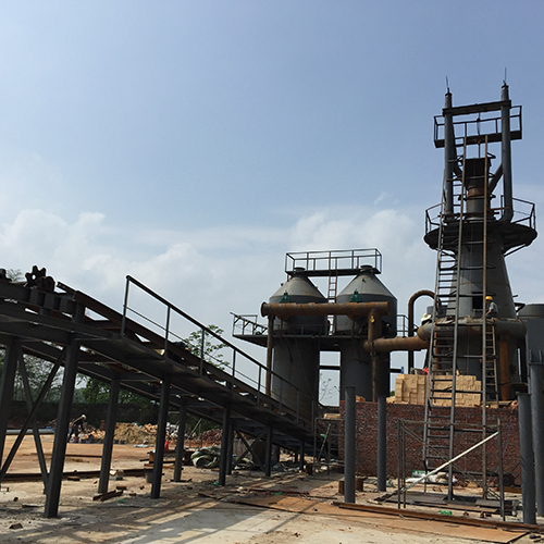 Iron ore smelting blast furnace