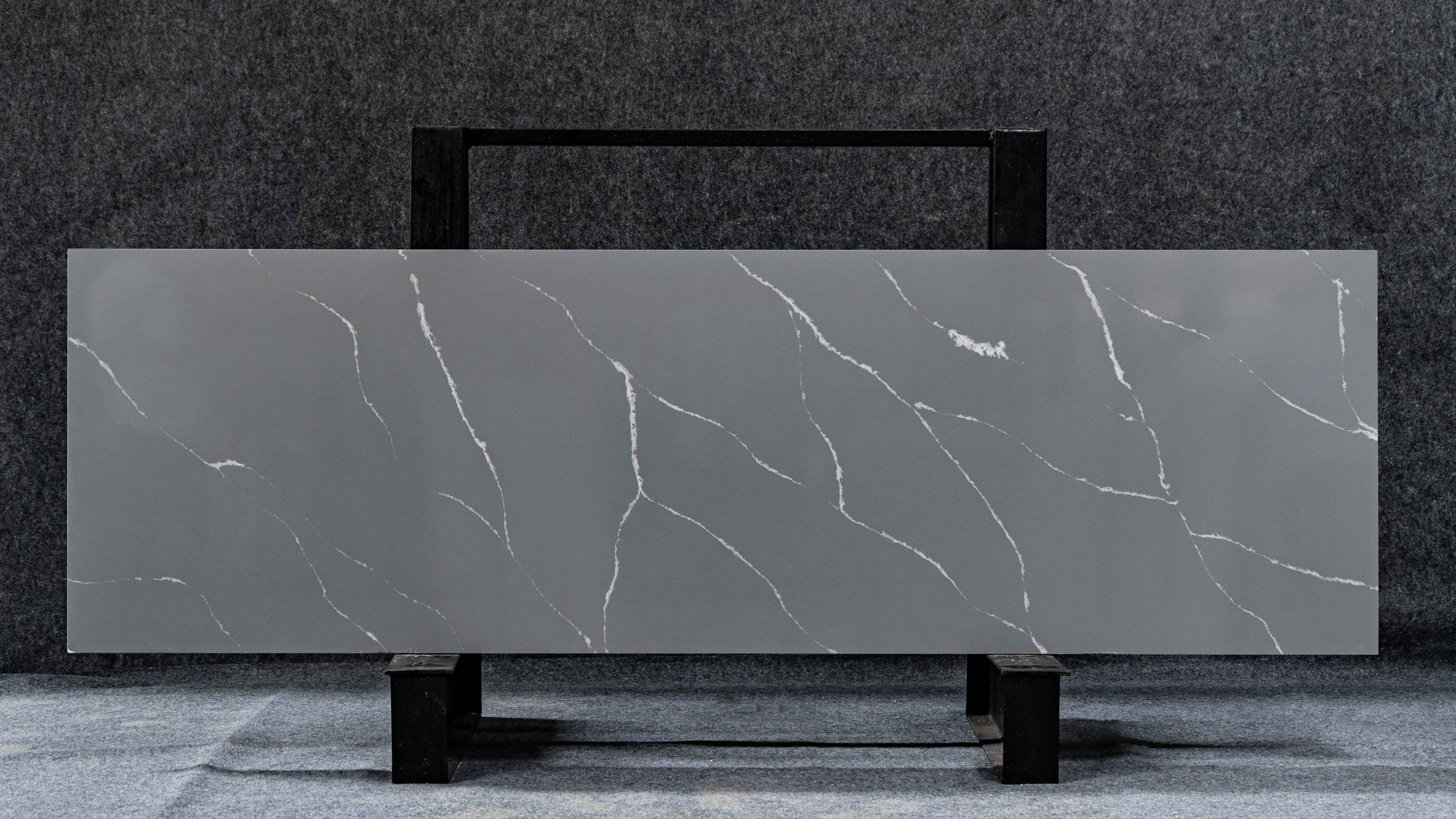 Small size grey Calacatta quartz cabinet countertops