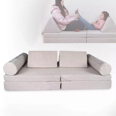 Foam Kids' Sofa Foldaway Play Couch Children Sofa Splicing Various Shapes
