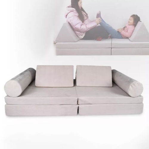 Factory Supply High Quality Living Room Sofas Kids Play Couch US-certipur Foam Custom Play Soft Foam Sofa