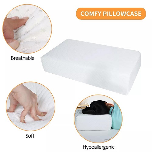 Cube Memory Foam Function Pillows for Side Sleepers Soft Cervical Pillow for Neck and Shoulder Pain Relief Sleeping