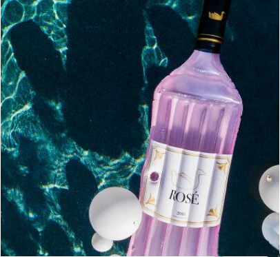Pink Bottle Pool Float
