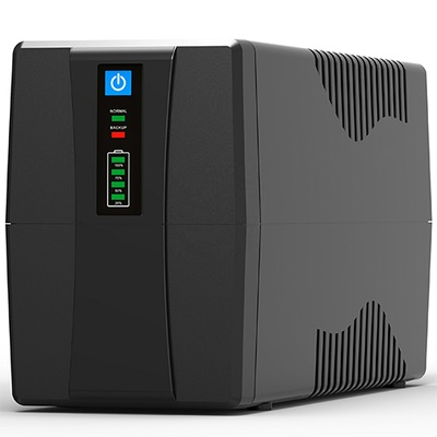 What are the main components of online UPS power supply?